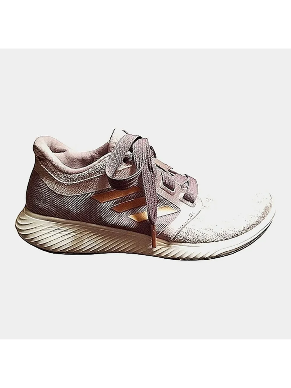 Adidas Purple and Gold Sneakers